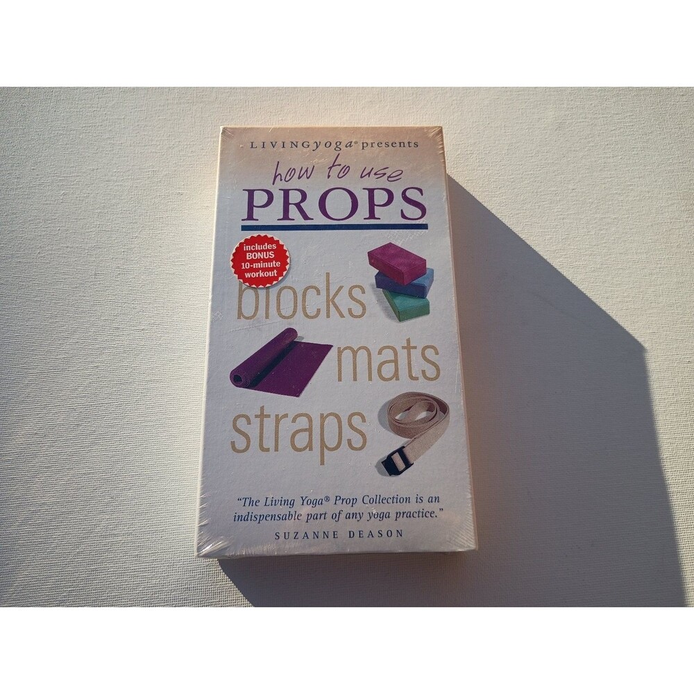 Living Yoga How To Use Props VHS 2002 Yoga Fitness Living Arts